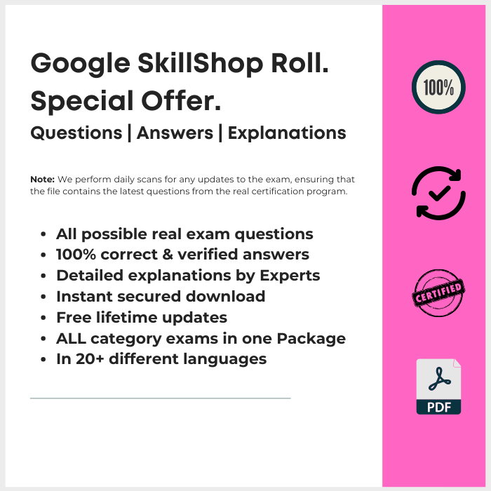 Google SkillShop All-Certification Bundle: 100% Verified Questions & Answers
