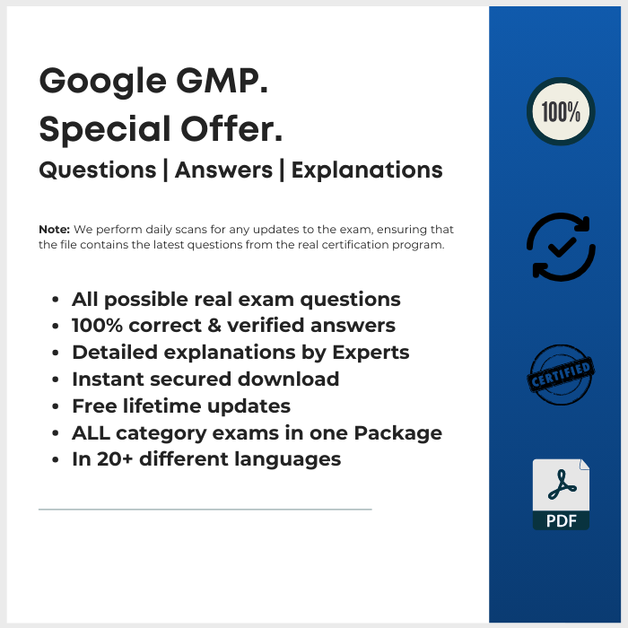Google Marketing Platforms All-Certification Bundle: 100% Verified Questions & Answers