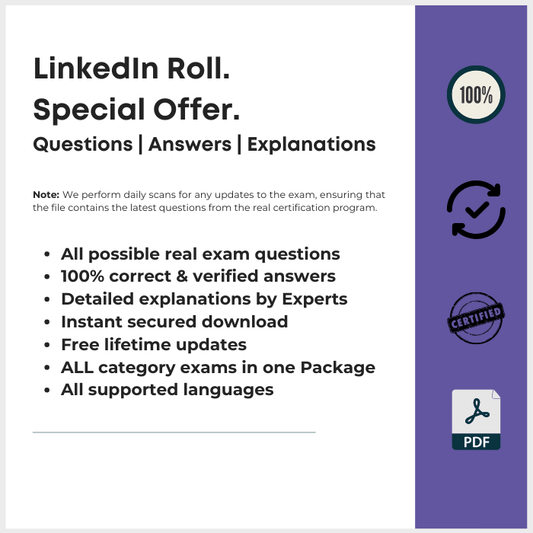 LinkedIn Ads All-Certification Bundle: 100% Verified Questions & Answers